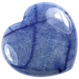 Coeur en Aventurine Bleue Vibrations Cristallines