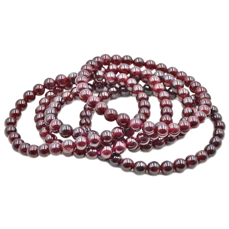 Bracelet Boules en Grenat Vibrations Cristallines