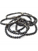 Bracelet Boules en Obsidienne Dorée
