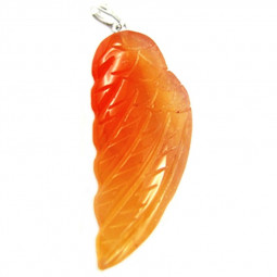 Pendentif Aile d'Ange en Cornaline