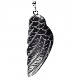 Pendentif Aile d'Ange en Hématite