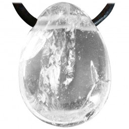 Pendentif Percé en Cristal de Roche