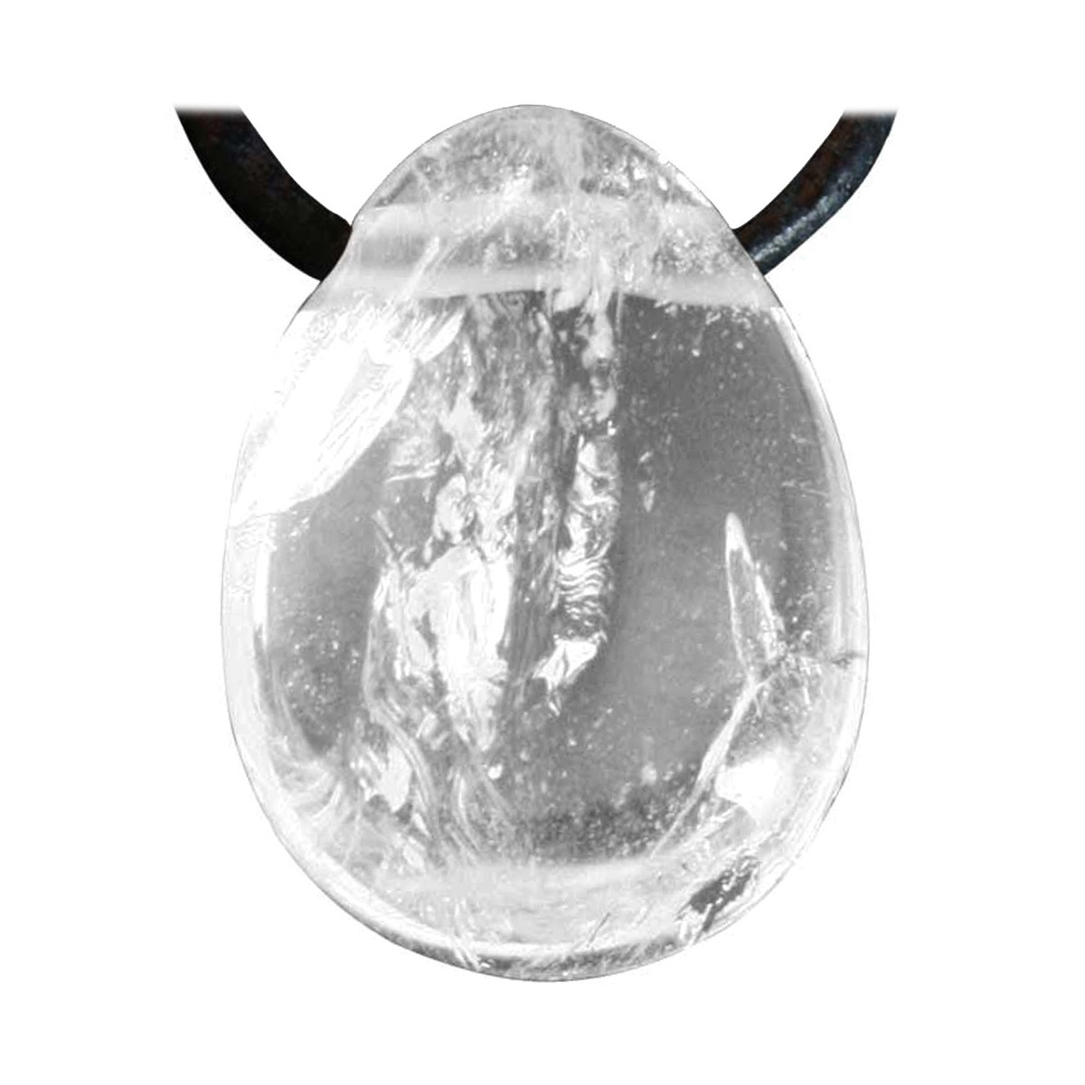 Pendentif Percé en Cristal de Roche