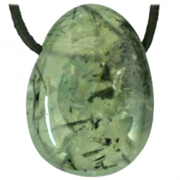 Pendentif Percé en Préhnite