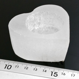 Photophore Coeur en Sélénite