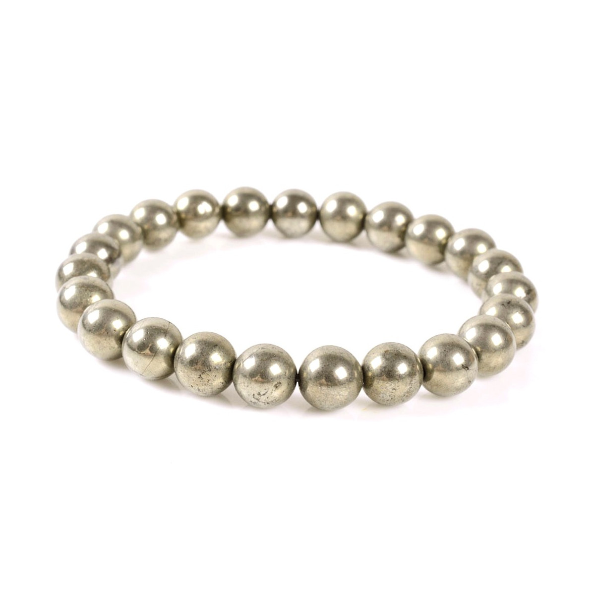 Bracelet Boules en Pyrite
