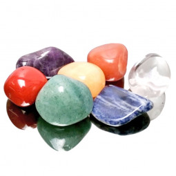 Pierres Roulées 7 Chakras Vibrations Cristallines