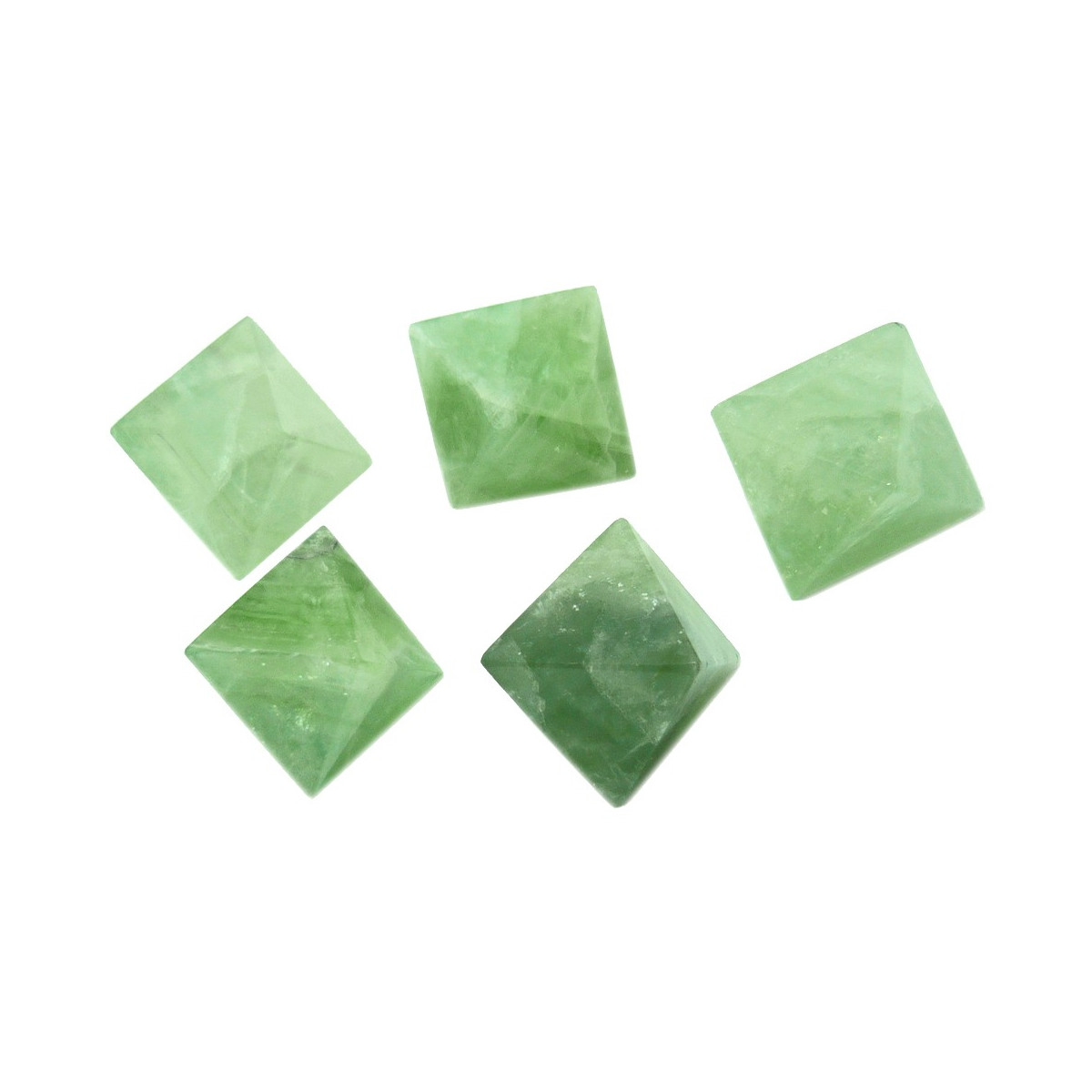 Octaèdre de Fluorite Verte - 15 grammes