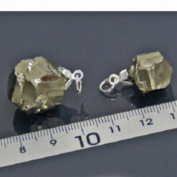 Pendentif en Pyrite Brute Vibrations Cristallines