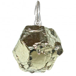 Pendentif en Pyrite Brute Vibrations Cristallines