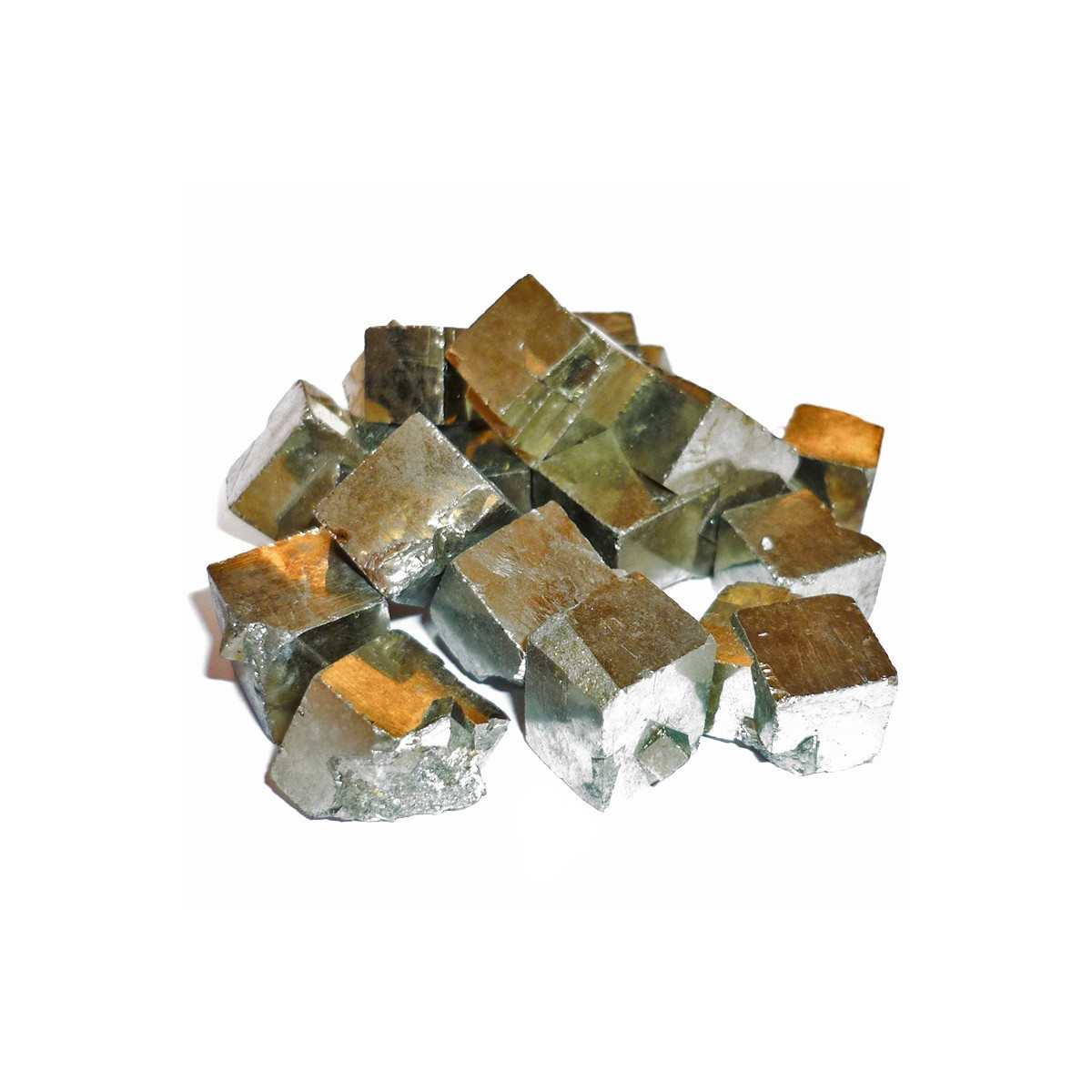 Petite Pyrite Cubique en Sachet de 100 Grammes