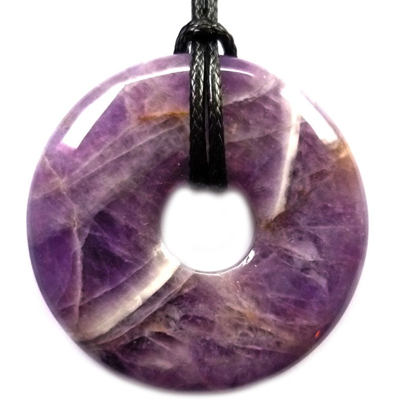 Pendentif en Améthyste - Donut de 30 ou 40 mm