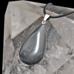 Pendentif Goutte en Hématite