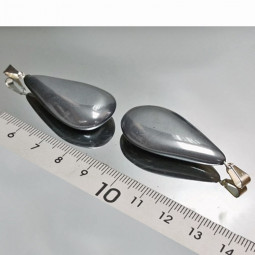 Pendentif Goutte en Hématite