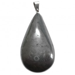 Pendentif Goutte en Hématite