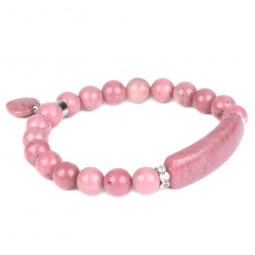 Bracelet Charme en Rhodonite