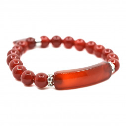 Bracelet Charme en Cornaline