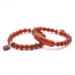 Bracelet Charme en Cornaline