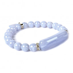 Bracelet Charme en Calcédoine