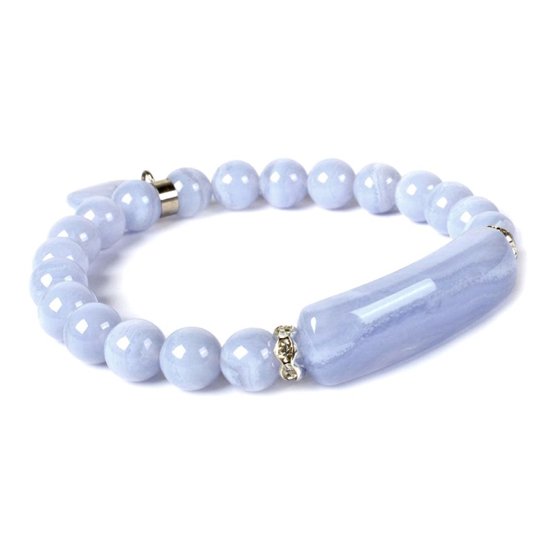 Bracelet Charme en Calcédoine
