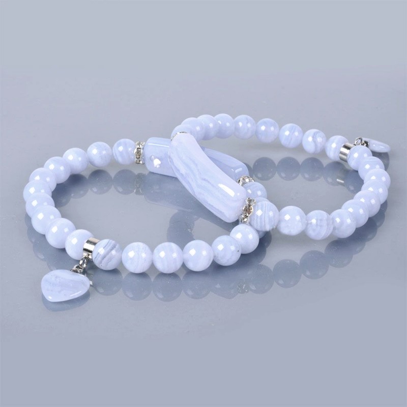 Bracelet Charme en Calcédoine