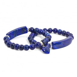 Bracelet Charme en Lapis-Lazuli