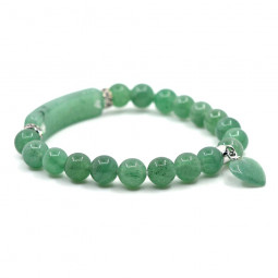 Bracelet Charme en Aventurine Verte