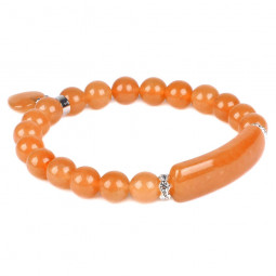 Bracelet Charme en Aventurine Rouge