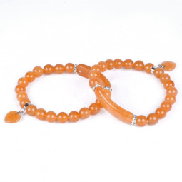 Bracelet Charme en Aventurine Rouge