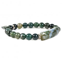 Bracelet Charme en Agate Mousse