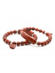 Bracelet Charme en Jaspe Rouge