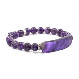Bracelet Charme en Améthyste