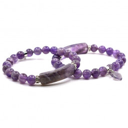 Bracelet Charme en Améthyste