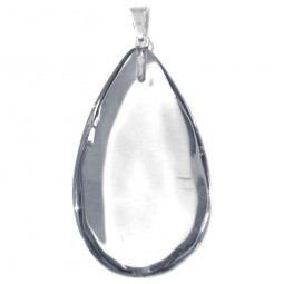 Pendentif Goutte en Cristal de Roche