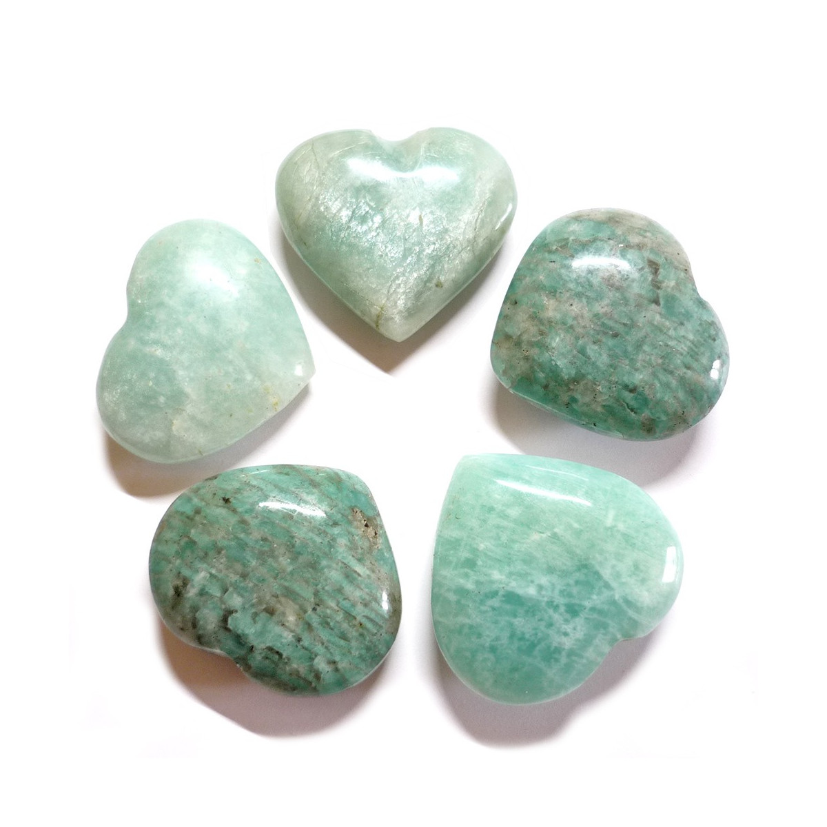 Coeur en Amazonite